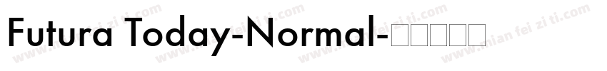 Futura Today-Normal字体转换